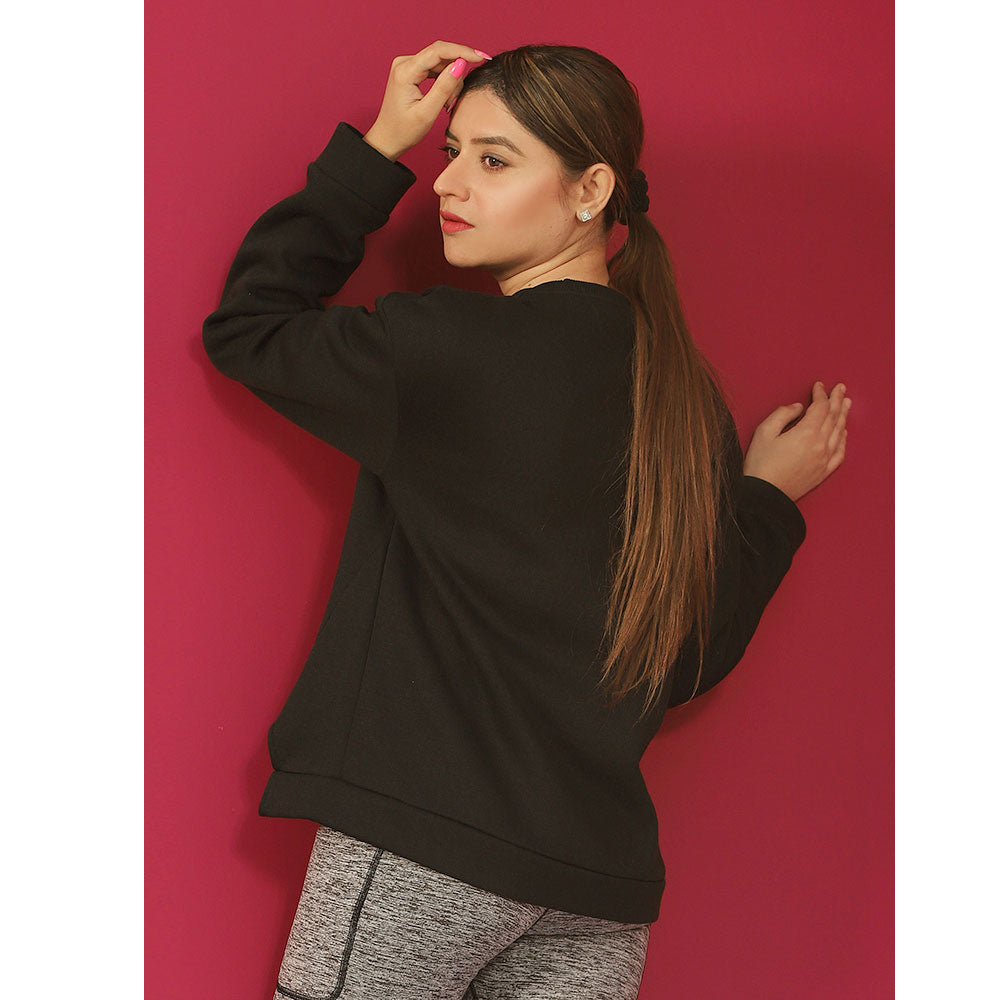 Fit n Hit Women Sweatsuit - Black