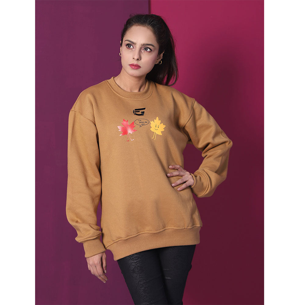 Fit n Hit Sweatshirts For Women- Mustard