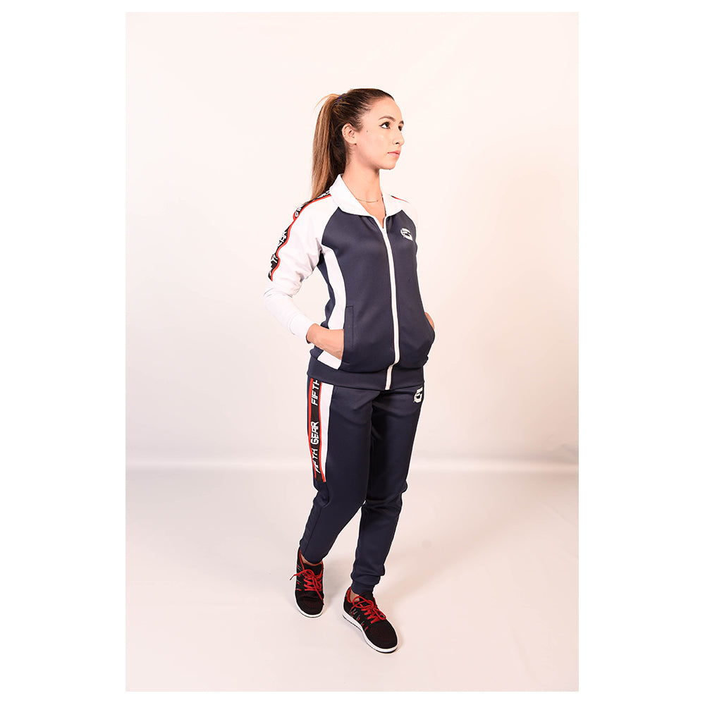 HALF SIDE STRIPE PRINTING TRACKSUIT