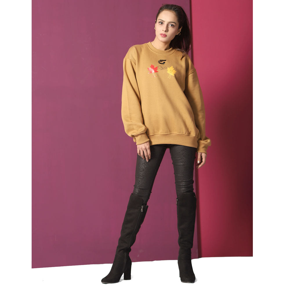 Fit n Hit Sweatshirts For Women- Mustard