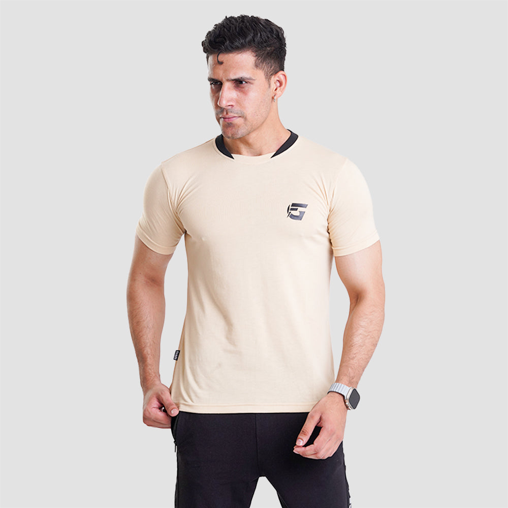 Cream Colour T-Shirt