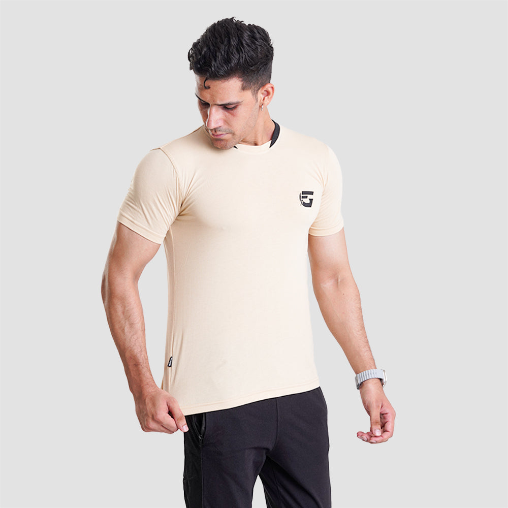 Cream Colour T-Shirt