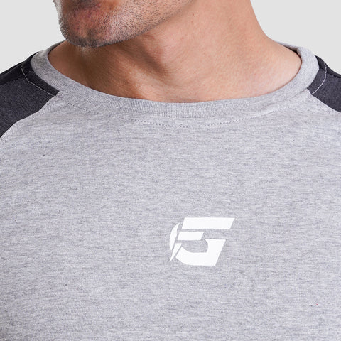 Grey T-Shirt With logo On Chiest