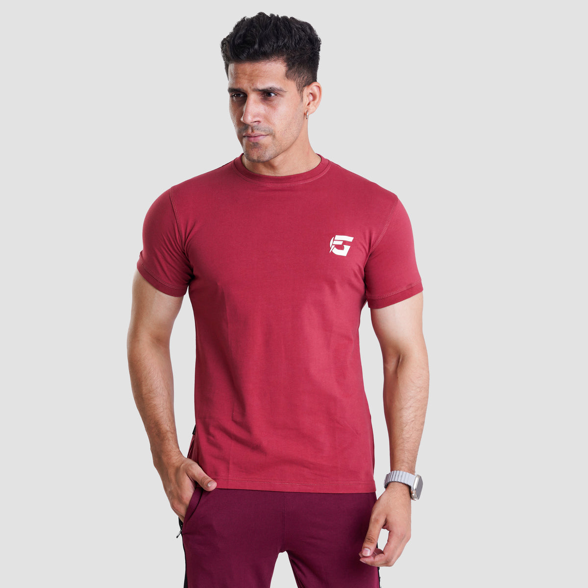 Mahroon Colour T-Shirt