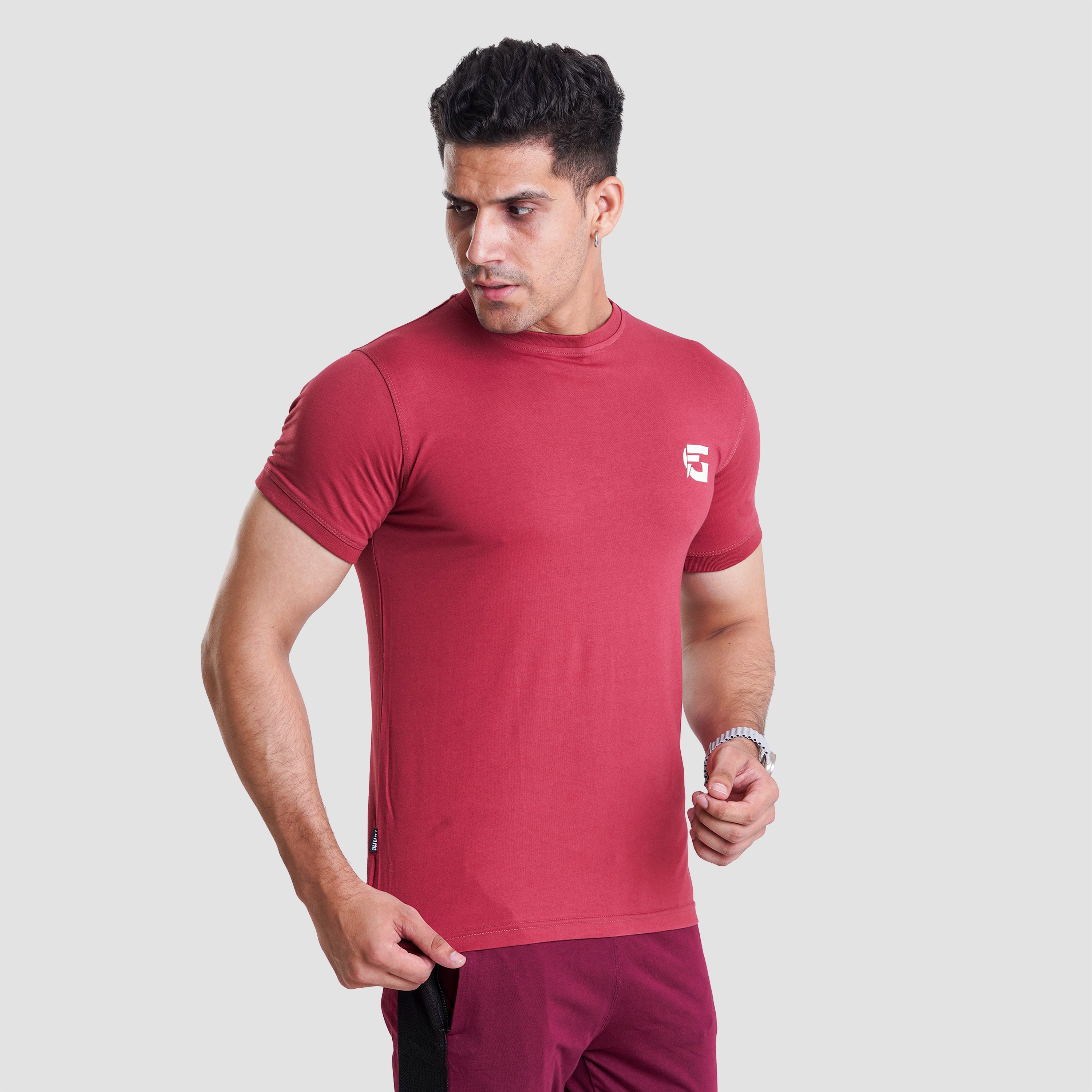 Mahroon Colour T-Shirt